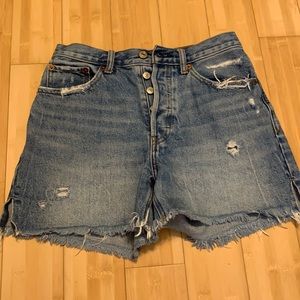 Abercrombie and finch denim shorts high rise 4’